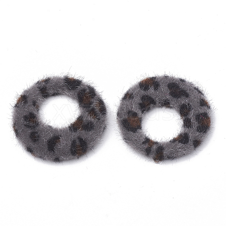 Faux Mink Fur Covered Pendants WOVE-N009-09A-1