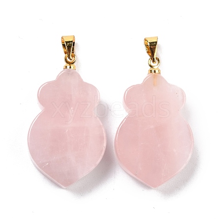 Natural Rose Quartz Pendants G-A203-02E-1