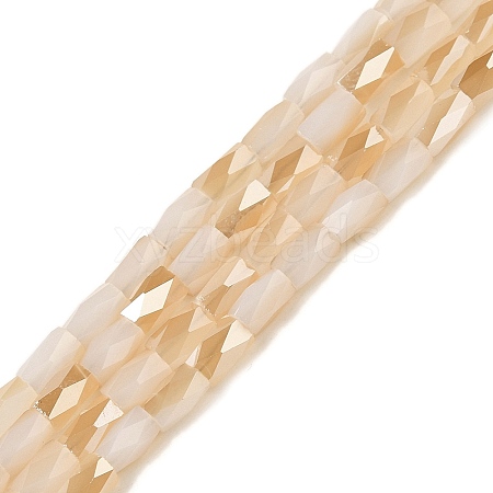 Electroplate Glass Beads Strands GLAA-P068-HR03-1