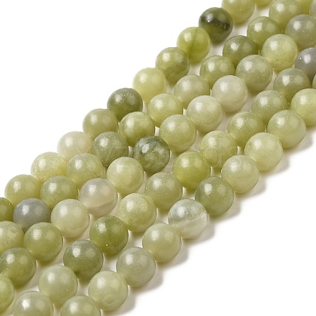 Natural Green Jade Beads Strands G-K340-A02-02-1