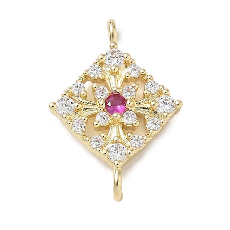 Brass Rhinestone Pendants RB-CBAA948-02G-1
