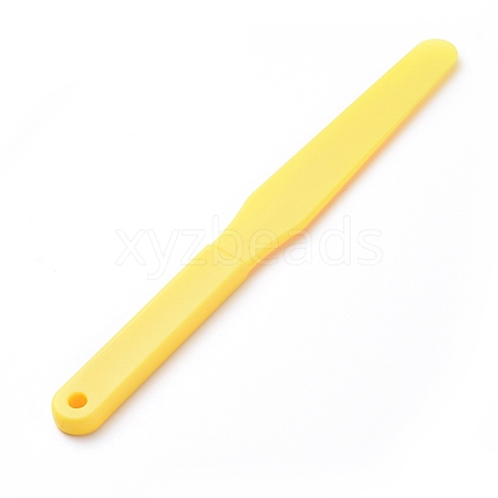 Plastic Oil Painting Scraper Knife AJEW-WH0104-38D-1