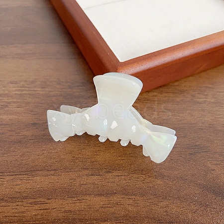 Bowknot Cellulose Acetate(Resin) Claw Hair Clips PW-WG8E1EB-06-1