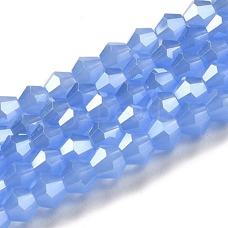 Imitation Jade Electroplate Glass Beads Strands LS-EGLA-F029-J4mm-A04-1