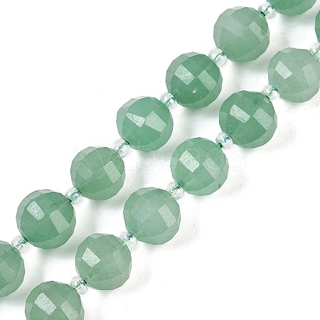 Natural Green Aventurine Beads Strands G-G182-B19-05-1