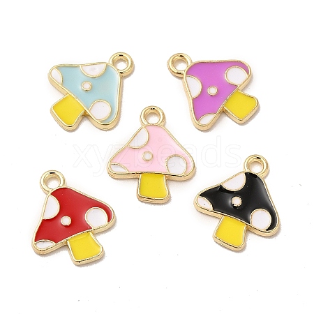 Alloy Enamel Pendants ENAM-M053-07G-1