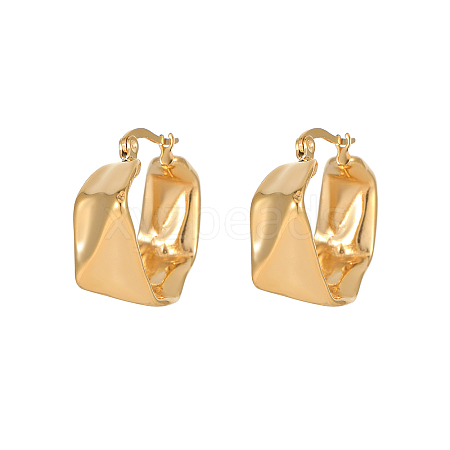 Elegant European Style Stainless Steel Gold-Plated Women's Earrings WS1374-1-1