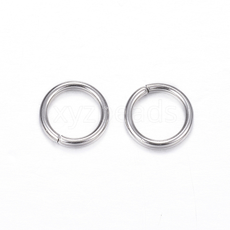 Tarnish Resistant 304 Stainless Steel Open Jump Rings X-STAS-D447-09-1