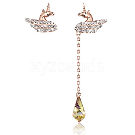 Brass Asymmetric Earring Sets EJEW-BB35137-1
