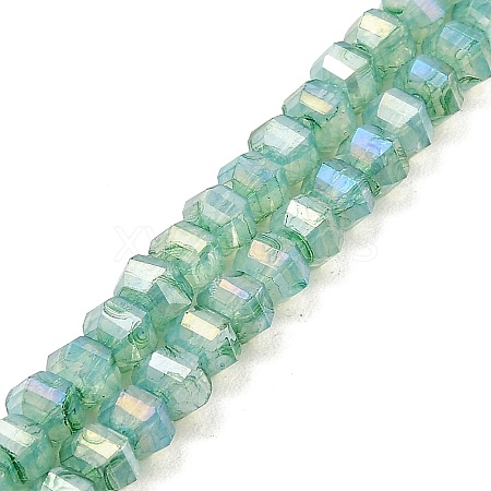 Imitation Jade Glass Beads Strands GLAA-P058-03A-03-1