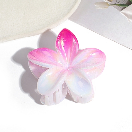 Flower Plastic Claw Hair Clips PW-WGD28A5-04-1