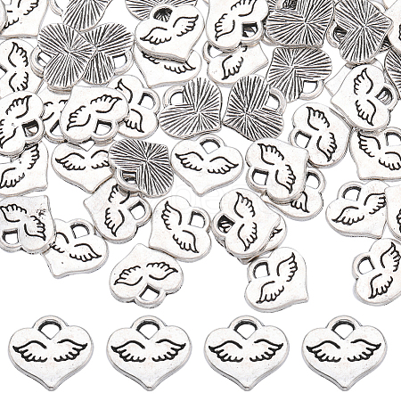 SUNNYCLUE 100Pcs Tibetan Style Alloy Charms FIND-SC0006-36-1