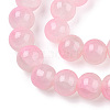 Crackle Baking Paint Imitation Jade Glass Beads Strands LS-DGLA-T003-10mm-01-2
