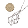 304 Stainless Steel Wavy Bar Link Chain Macrame Pouch Necklace Making NJEW-JN05065-03-2