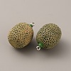 Opaque Resin Pendants RESI-WH0077-14B-1