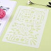 Plastic Reusable Drawing Painting Stencils Templates DIY-F018-B15-3