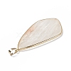 Natural Quartz Crystal Big Pendants G-P491-06G-02-4