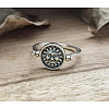 Zinc Alloy Finger Two Sided Rotatable Finger Rings FS-WG6AB10-01-5