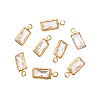 Brass with Cubic Zirconia Charms KK-T070-15C-1