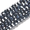 Electroplate Opaque Glass Beads Strands LS-EGLA-A035-P6mm-A18-1