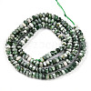 Natural Green Spot Jasper Beads Strands G-T141-41-2