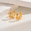 Classic Fashionable Brass Hoop Earrings for Women PJ2124-4-1