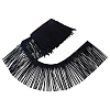 Faux Suede Fabric Tassel Ribbons OCOR-WH0109-110A-1