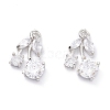 Rack Plating Brass Cubic Zirconia Charms LS-ZIRC-C026-13P-1