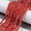 Baking Painted Imitation Jade Glass Bead Strands DGLA-A034-J2MM-A32-4