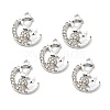 Alloy Rhinestone Pendants ALRI-C007-37P-1