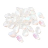 Transparent Frosted Czech Glass Beads GLAA-PW0001-33H-1