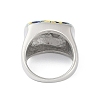 304 Stainless Steel Enamel Wide Finger Rings for Women STAS-U013-01A-P-3