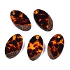 Transparent Resin and Walnut Wood Pendants RESI-T057-03D-1