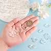 100Pcs 2 Styles Transparent Acrylic Linking Rings OACR-CJ0001-17-4