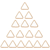 16Pcs Triangle Iron Linking Rings IFIN-CL0001-07KCG-1