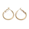 Ring 304 Stainless Steel Hoop Earrings for Women Men EJEW-B049-02A-G-1