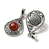 Natural Red Jasper Pendants G-Q158-05P-16-2