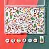 112Pcs 14 Styles Christmas Printed Opaque Acrylic Beads OACR-FS0002-69-5
