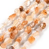 Natural Yellow Quartz Beads Strands G-P497-01C-45-1