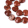 Natural Red Jasper Beads Strands G-P592-B17-01-4