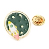 Golden Alloy Brooches JEWB-E032-01G-07-3