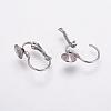 Tarnish Resistant 304 Stainless Steel Leverback Earring Findings STAS-K146-030-6mm-1