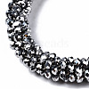 Faceted Electroplate Glass Beads Stretch Bracelets BJEW-S144-002G-02-3