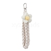 Cotton String Threads Flower Pendant Decorations HJEW-JM02845-3