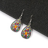 Bohemia Style Alloy Dangle Earrings EJEW-F238-02-4