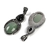 Natural Green Aventurine & Obsidian Pendants G-I370-08AS-04-2