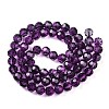Baking Paint Transparent Glass Beads X1-DGLA-A035-T8mm-A09-3