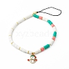 Handmade Polymer Clay Beaded Mobile Strap HJEW-JM00506-1