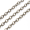 Brass Flat Oval Cable Chains X-CHC029Y-AB-2