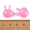 Transparent Epoxy Resin Bunny Decoden Cabochons CRES-P035-03D-3